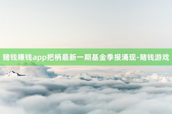 赌钱赚钱app把柄最新一期基金季报涌现-赌钱游戏