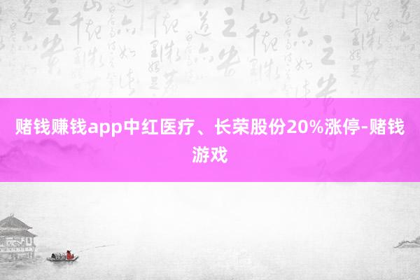 赌钱赚钱app中红医疗、长荣股份20%涨停-赌钱游戏